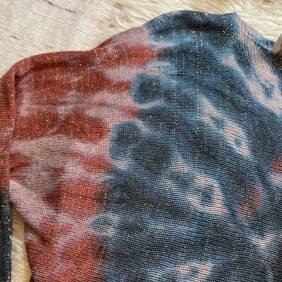 NWT Brand Bazar Tie Dye Zip Top sz OS - Picture 2 of 10